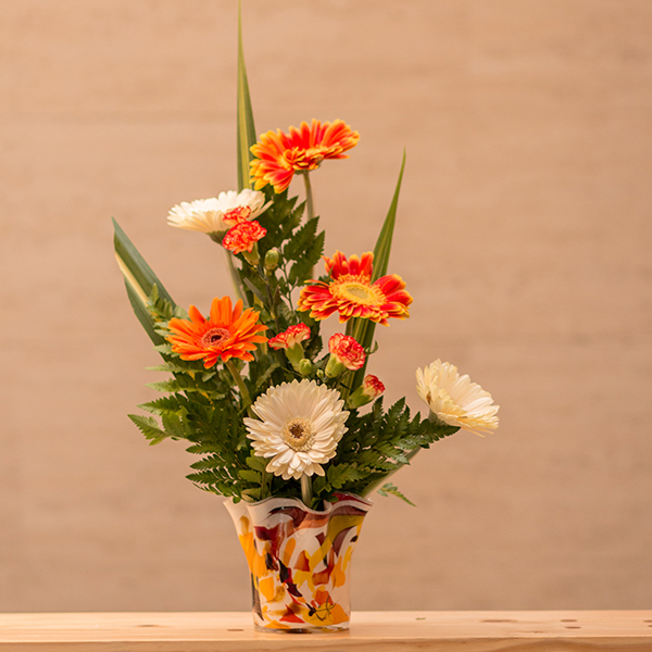 Gerberas en base Fidrio – Flowery Dutch